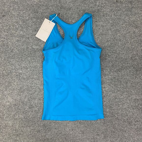 Lucas Hugh Tank Top Womens XS Extra Small Ocean Blue Wicking Fitted Racerback - Picture 8 of 10